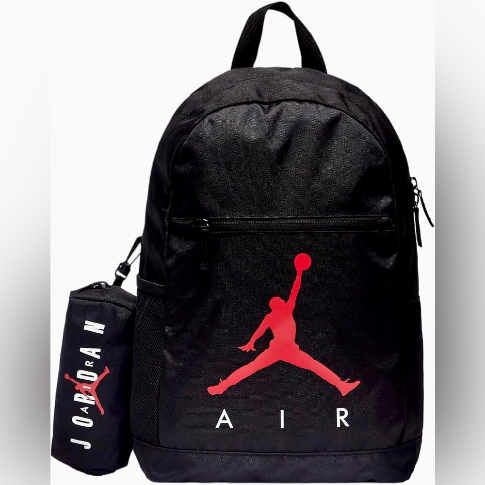 Air Jordan Nike NWT Black & Red Book Bag & Travel Case